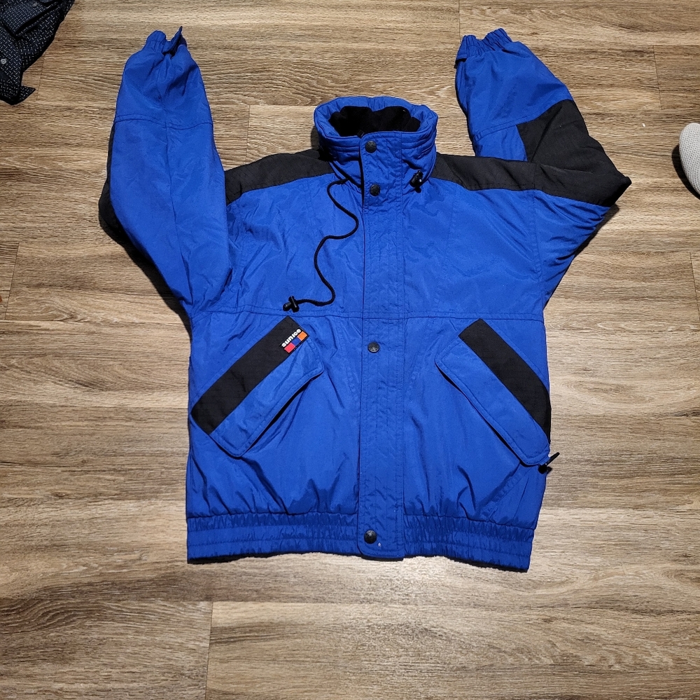 Sunice Blue and Black Windbreaker Jacket